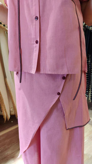 Pink Ribbon Flap Co-ord Set