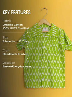 Handblock-printed children's clothing