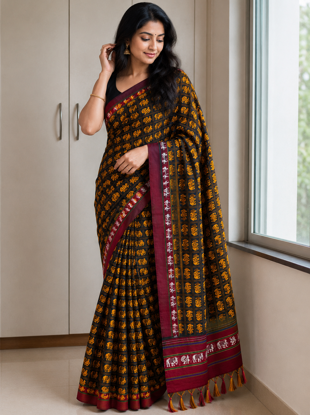 Gajavarn Khun Traditional Maharashtrian Ethnic Wear Saree