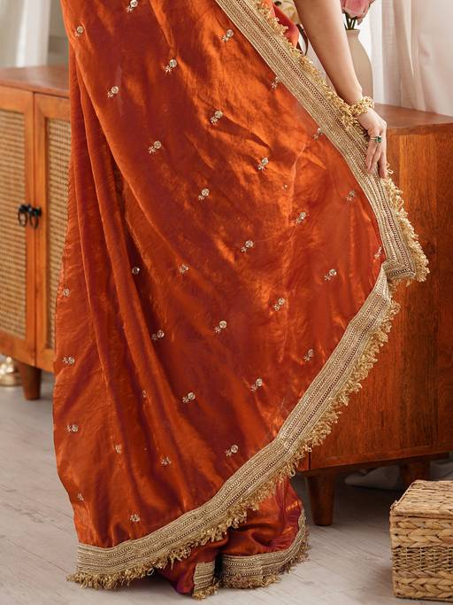 Kesar Gulal Traditional Silk Saree