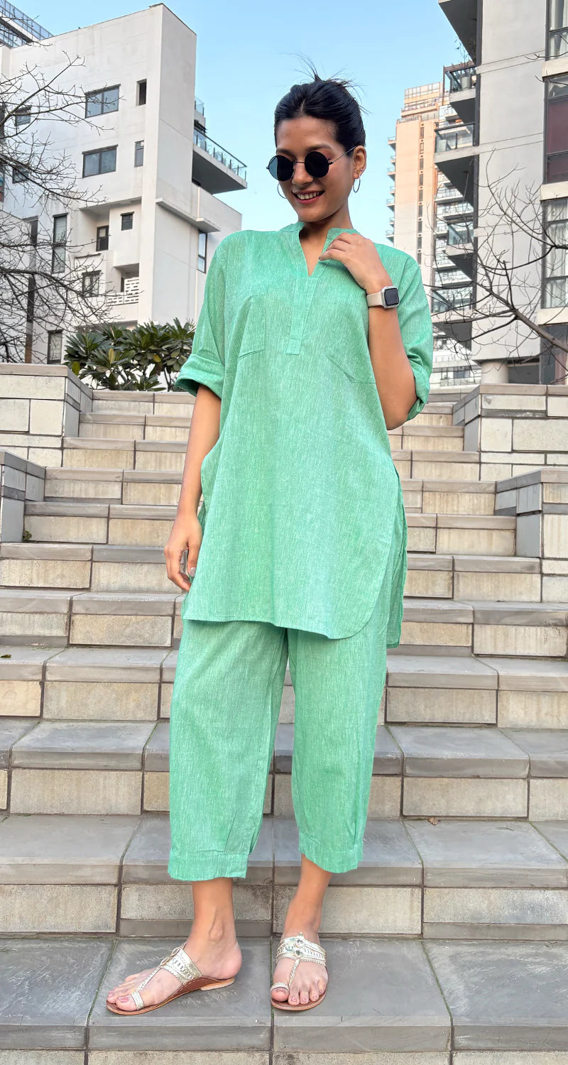 Relaxed Fit Off-White Set