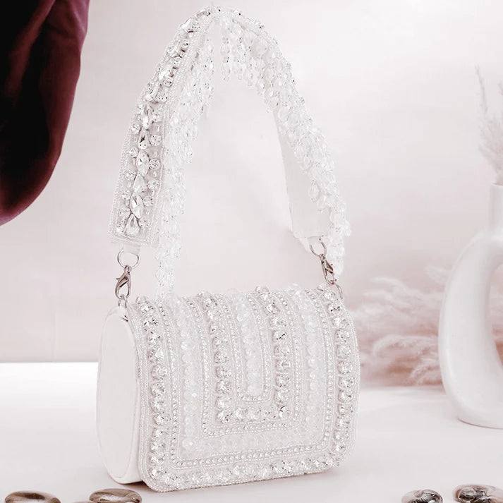 Diana Rhinestone Flap Clutch – By Reet Lifestyle