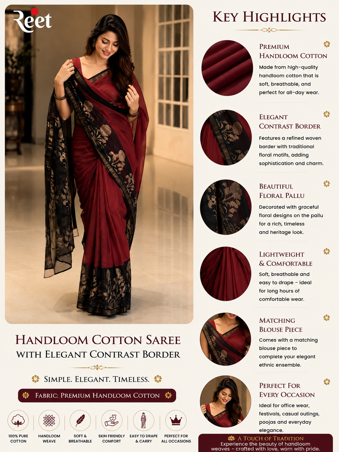Rangrez Kota Doria Saree