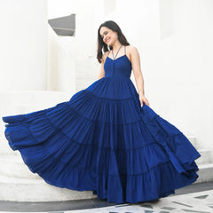 Midnight Breeze Tiered Maxi Dress