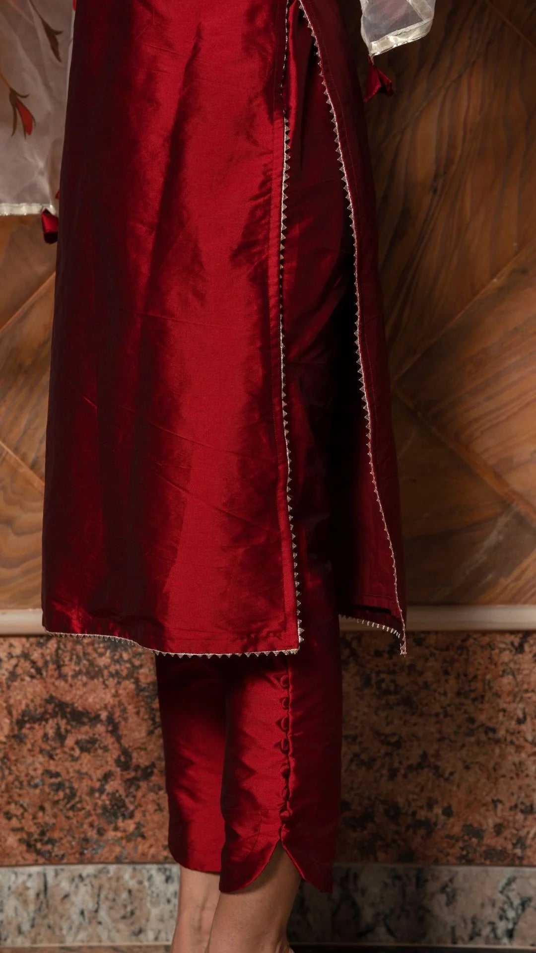 Elegant silk kurta