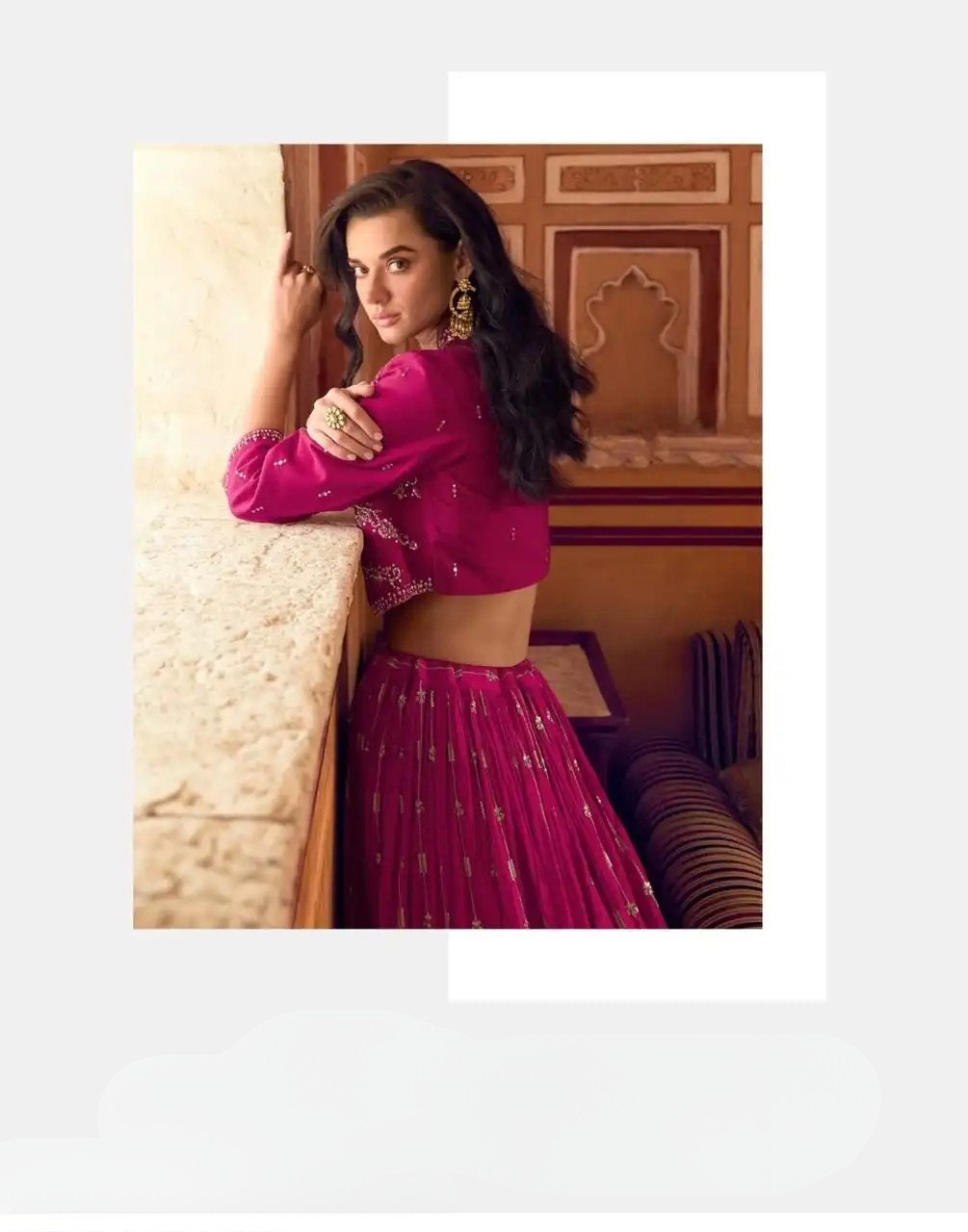 Premium Chinnon Silk Western Set