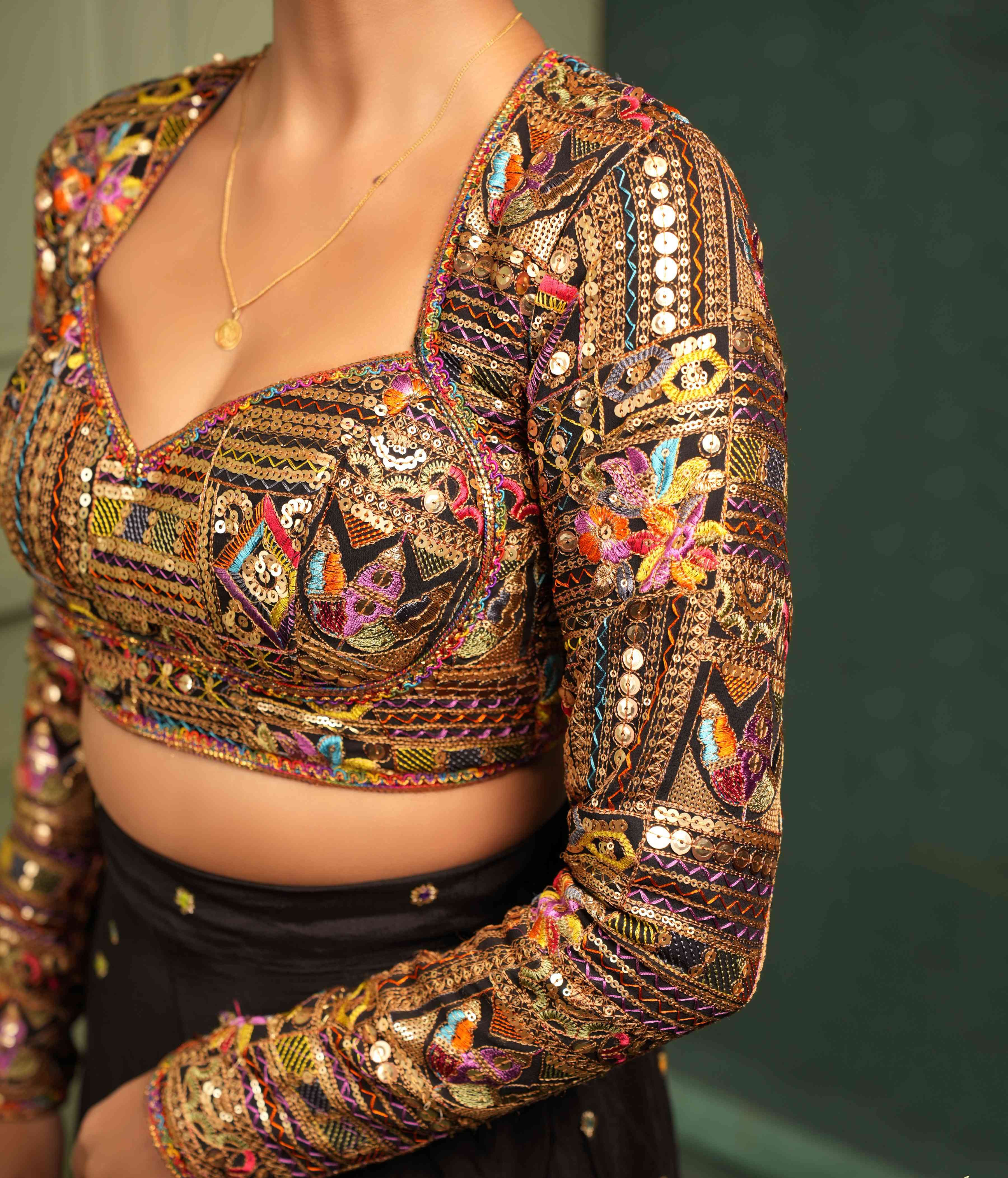 Complete evening palazzo set