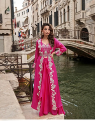 Chinnon Silk Embroidered Western Set