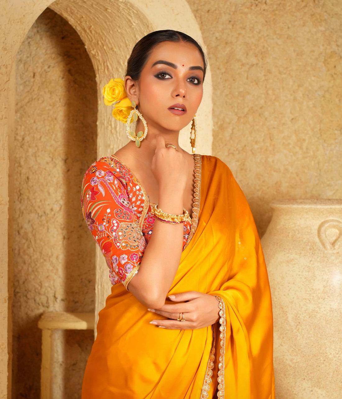 Vibrant blouse design