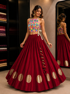 Premium Shisha Work Sleeveless Halter Blouse