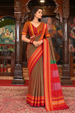 Riwaayat Ilkal Pure Resham Saree With Blouse