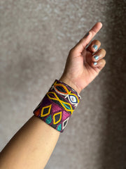 Martha Fabric Bracelet | Handcuff Navratri