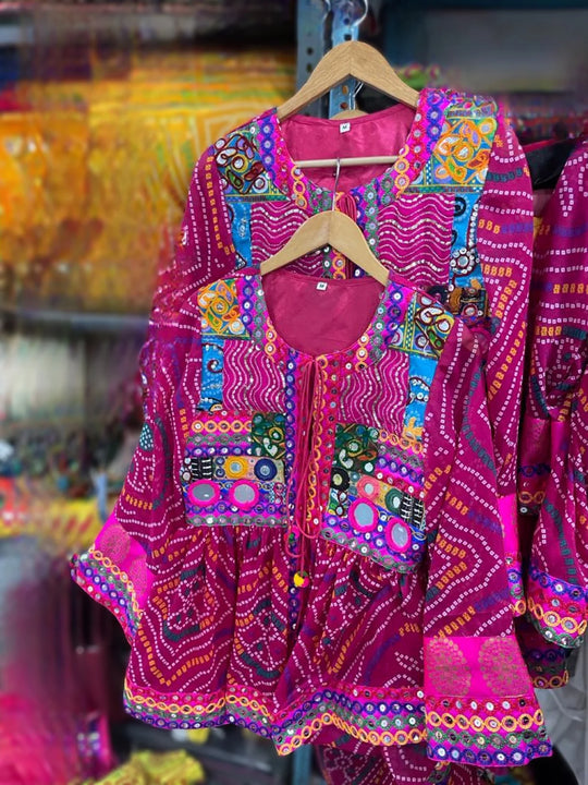 Rangrez Multicolour Embroidered Gypsy Top