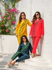 Emerald Lush Leaf Nysha Co-Ord Set