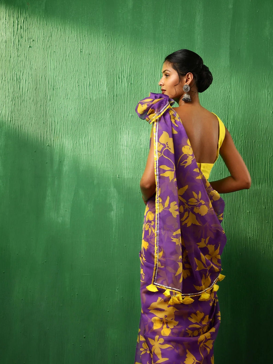festive saree with blouse