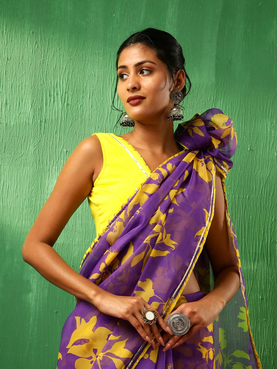 organza saree for wedding