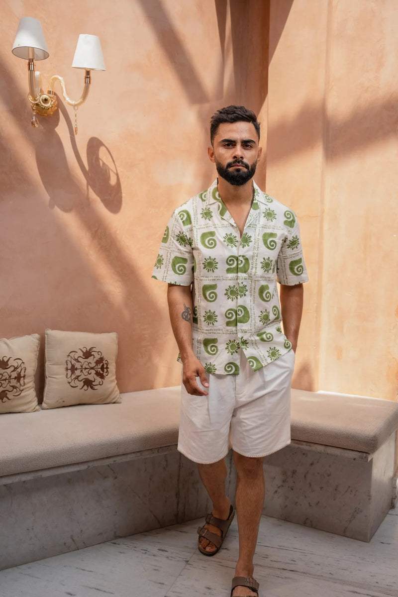 Amalfi Half-Sleeves Mens Shirt for Vacation