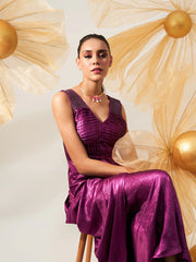 cowl drape gown