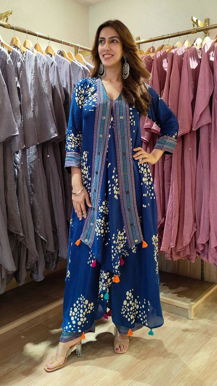 Blue Butterfly Coord Set