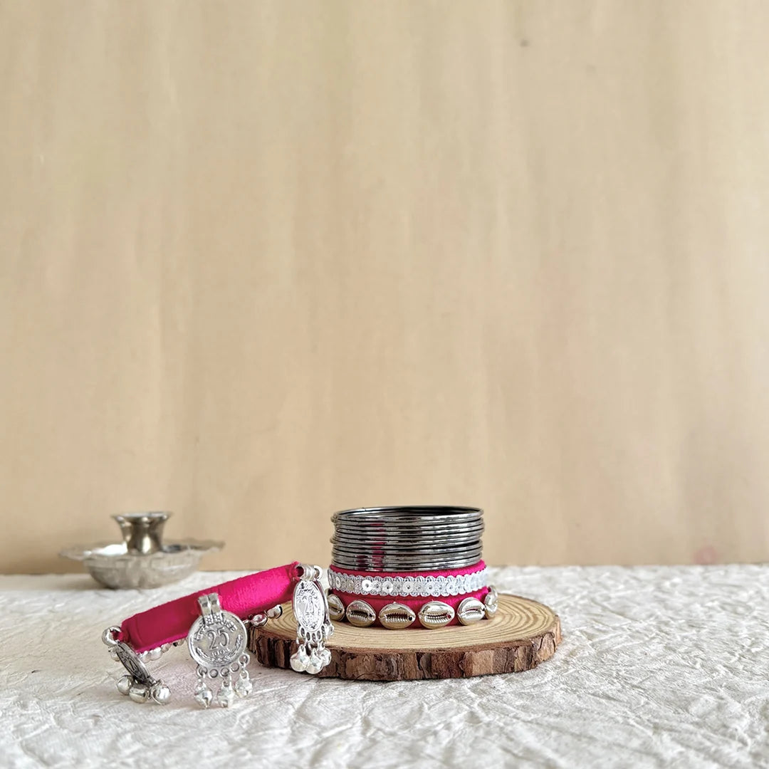 Zanzhar Traditional Bangle & Bracelet Combo Set
