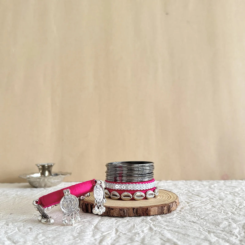 Zanzhar Traditional Bangle & Bracelet Combo Set