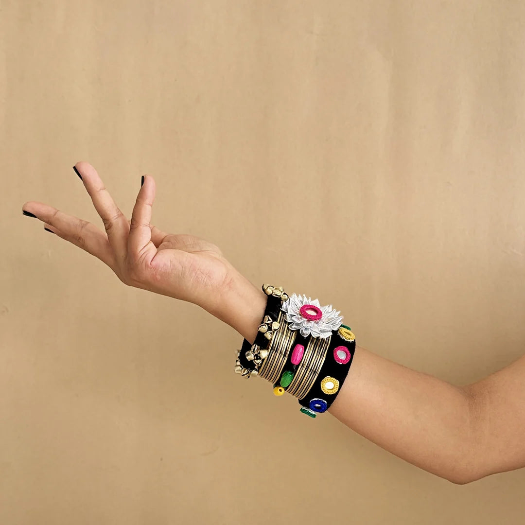 Zanzhar Traditional Bangle & Bracelet Combo Set