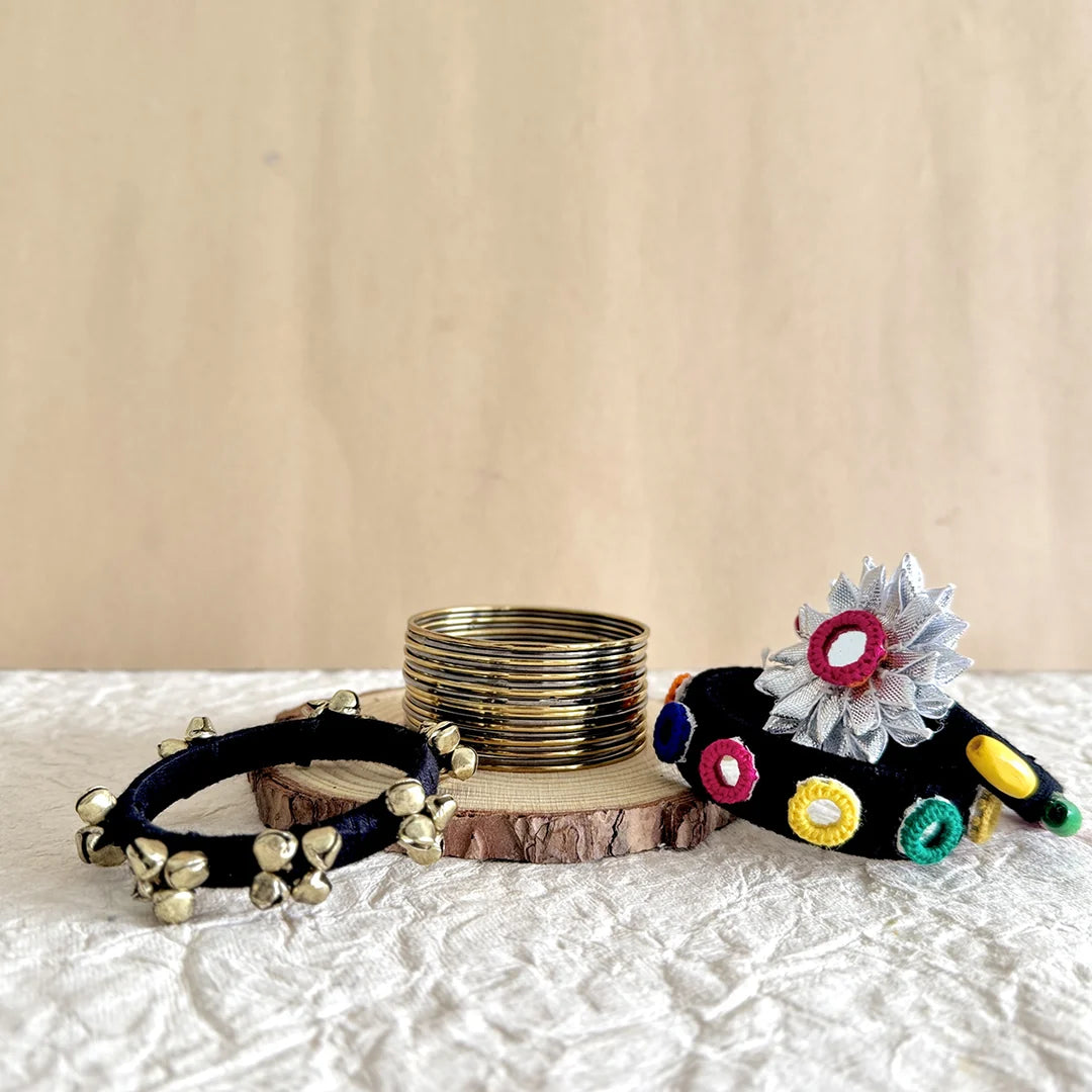 Zanzhar Traditional Bangle & Bracelet Combo Set