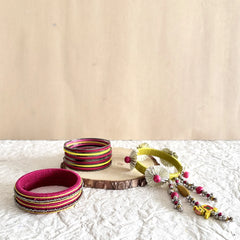 Zanzhar Traditional Bangle & Bracelet Combo Set