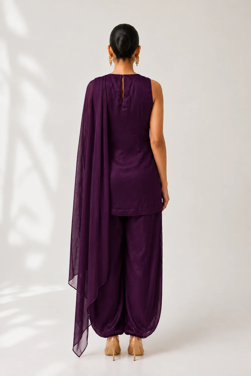 Jhilmil Relaxed wide-leg pants Kurti Set