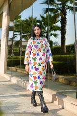 Tropical print dress