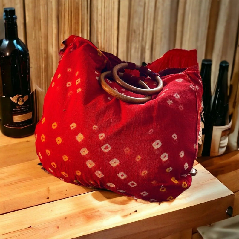 Bandhini Heritage Boho Handbag