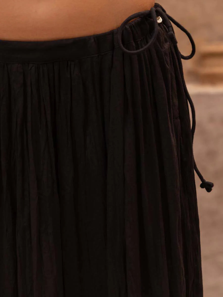 flowy handcrafted sequin top and skirt