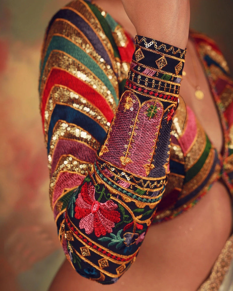 Bebaak Neela Georgette Black Blouse