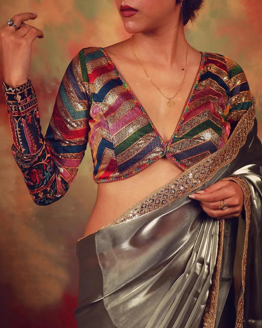 Bebaak Neela Georgette Black Blouse