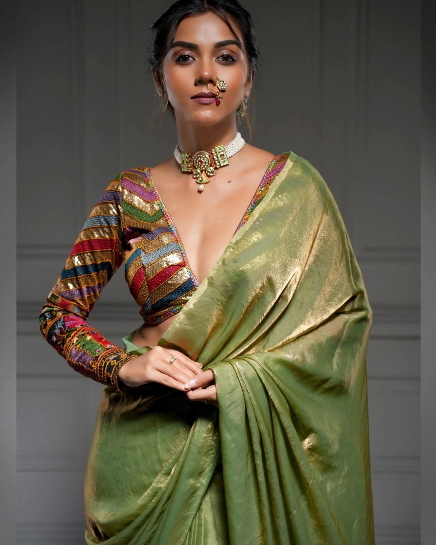 Bebaak Neela Georgette Black Blouse