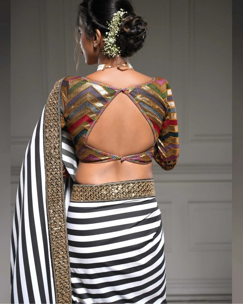 Bebaak Neela Georgette Black Blouse