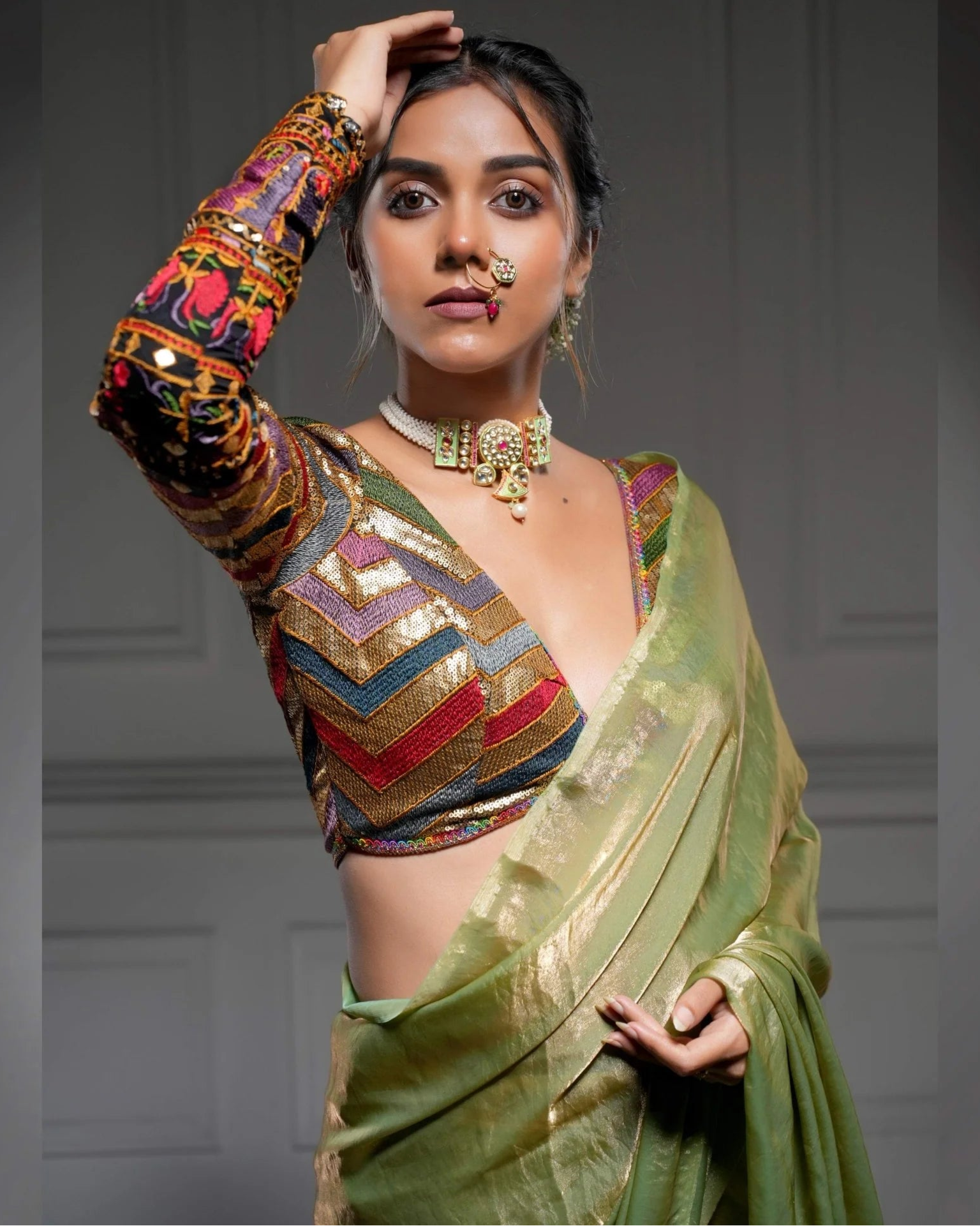 Bebaak Neela Georgette Black Blouse