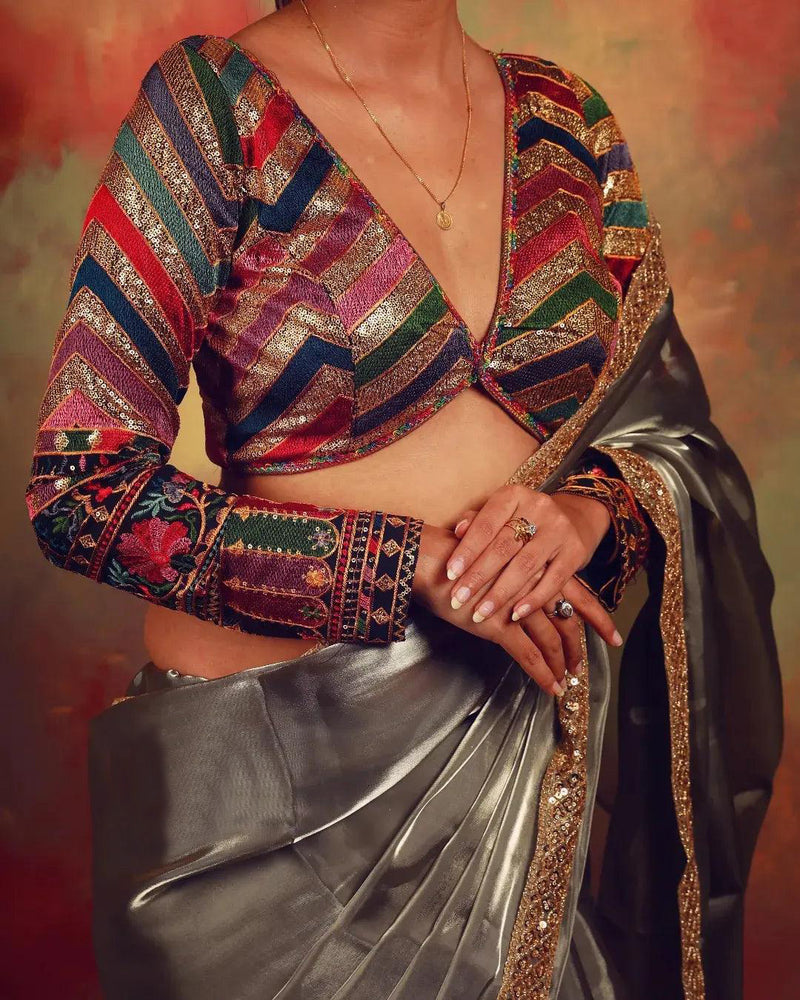 Bebaak Neela Georgette Black Blouse