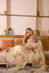 Organza silk saree online