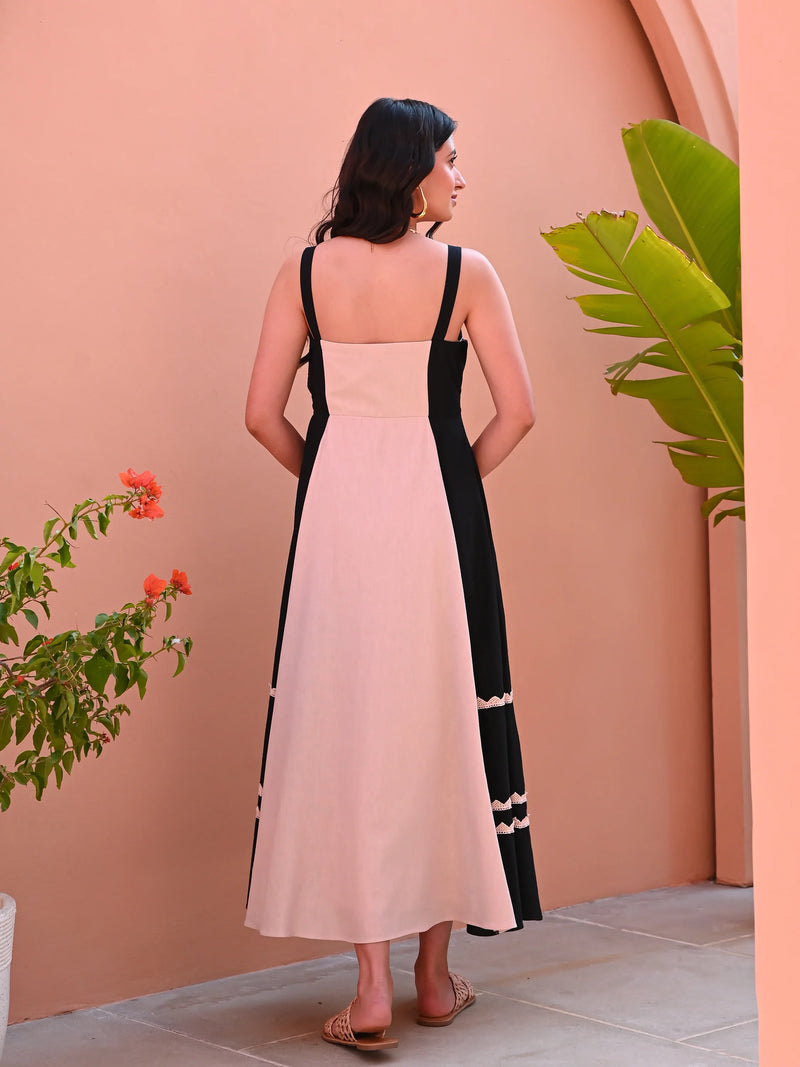 Square neckline dress