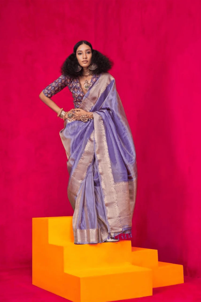 Benaras silk look saree