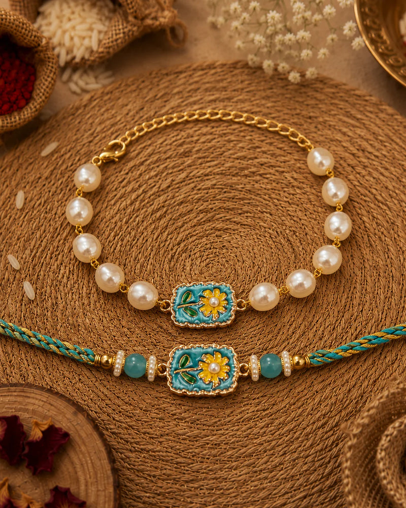 Raksha Bandhan Bhaiya Bhabhi Bracelet Set