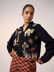 Black Forest Crop Shirt