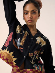 corduroy crop shirt