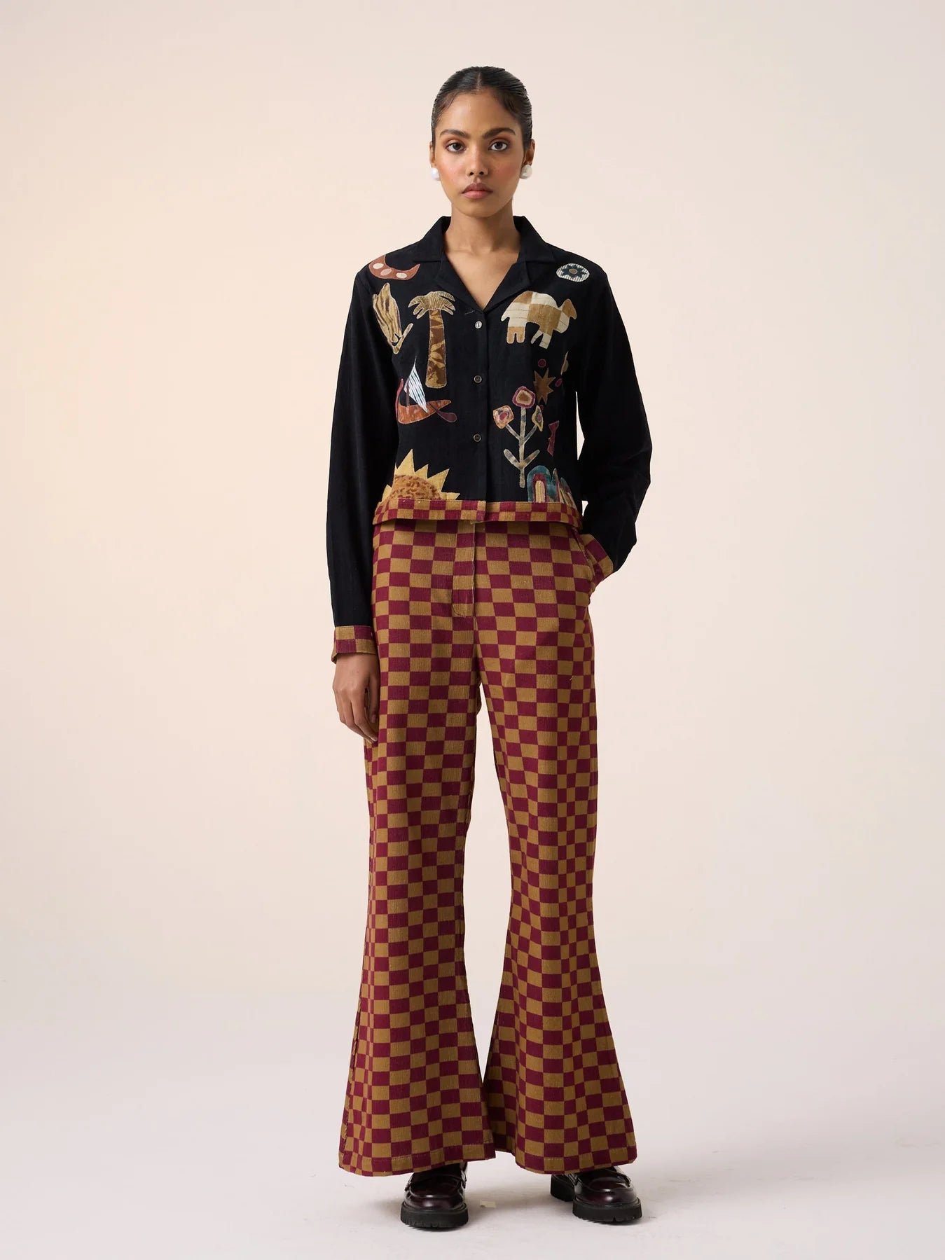 jungle applique top
