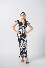 classy floral print dress