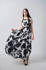ankle-length floral dress