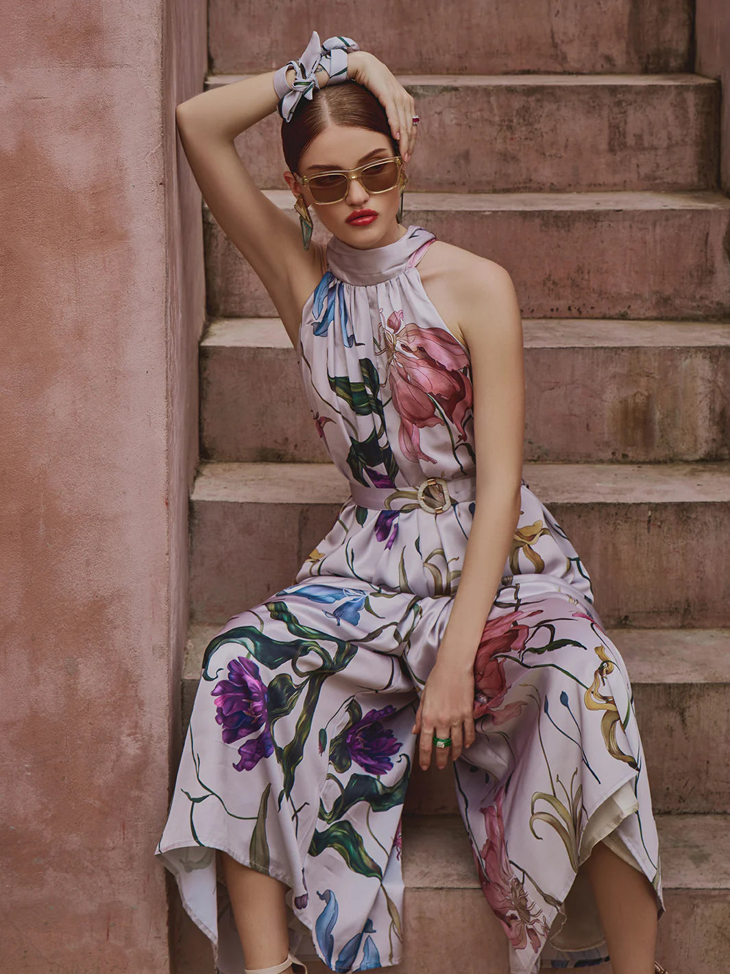 halter neck jumpsuit