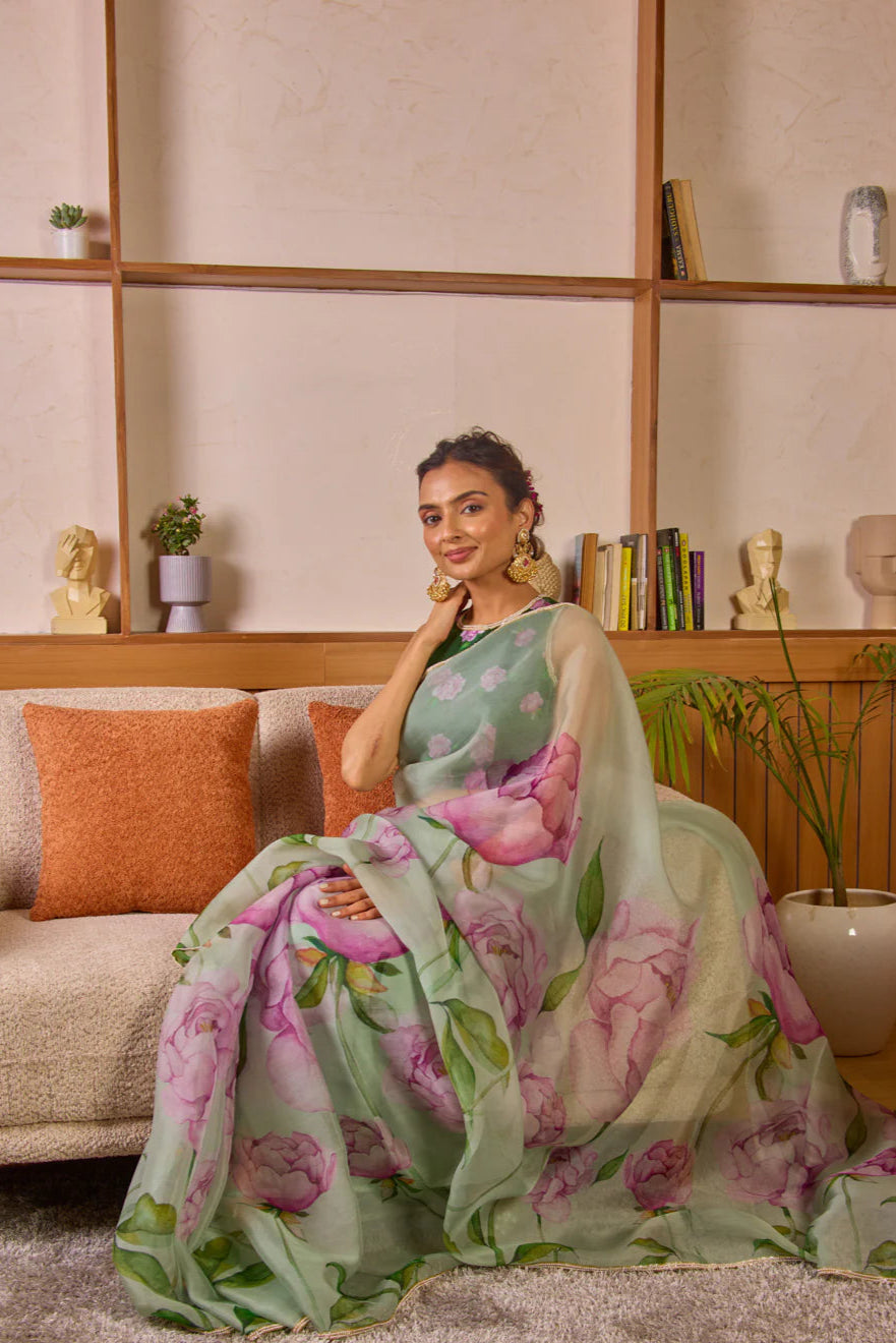 lightweight party saree