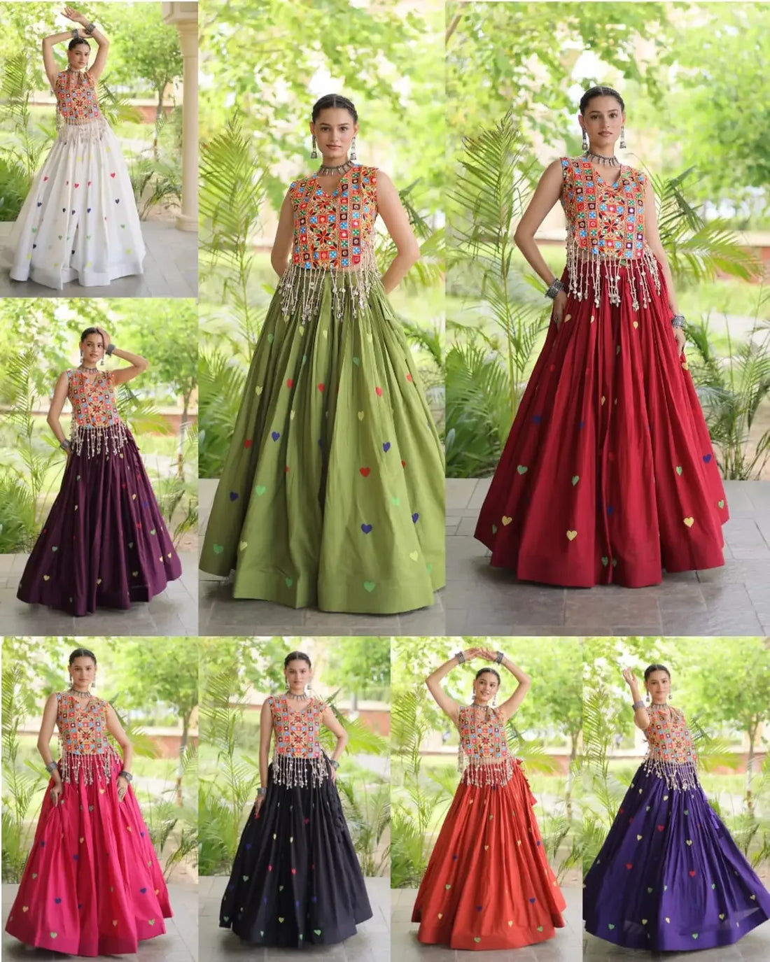 Meher Heart Motif Lehenga Set